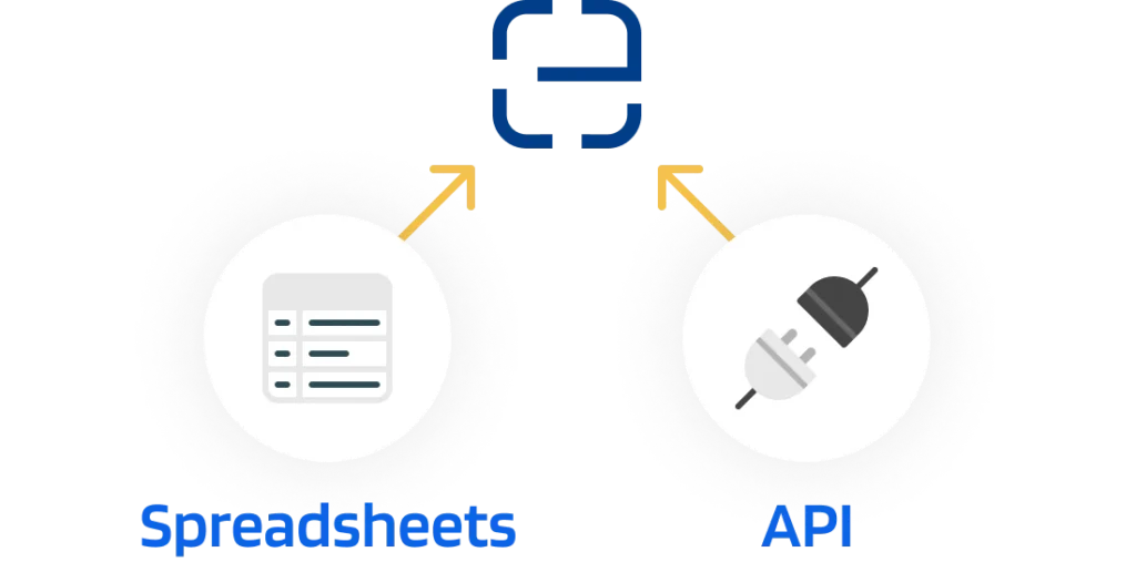 A diagram indicating that the EthonAI Observer flexibly integrates with different types of data sources and storage formats 